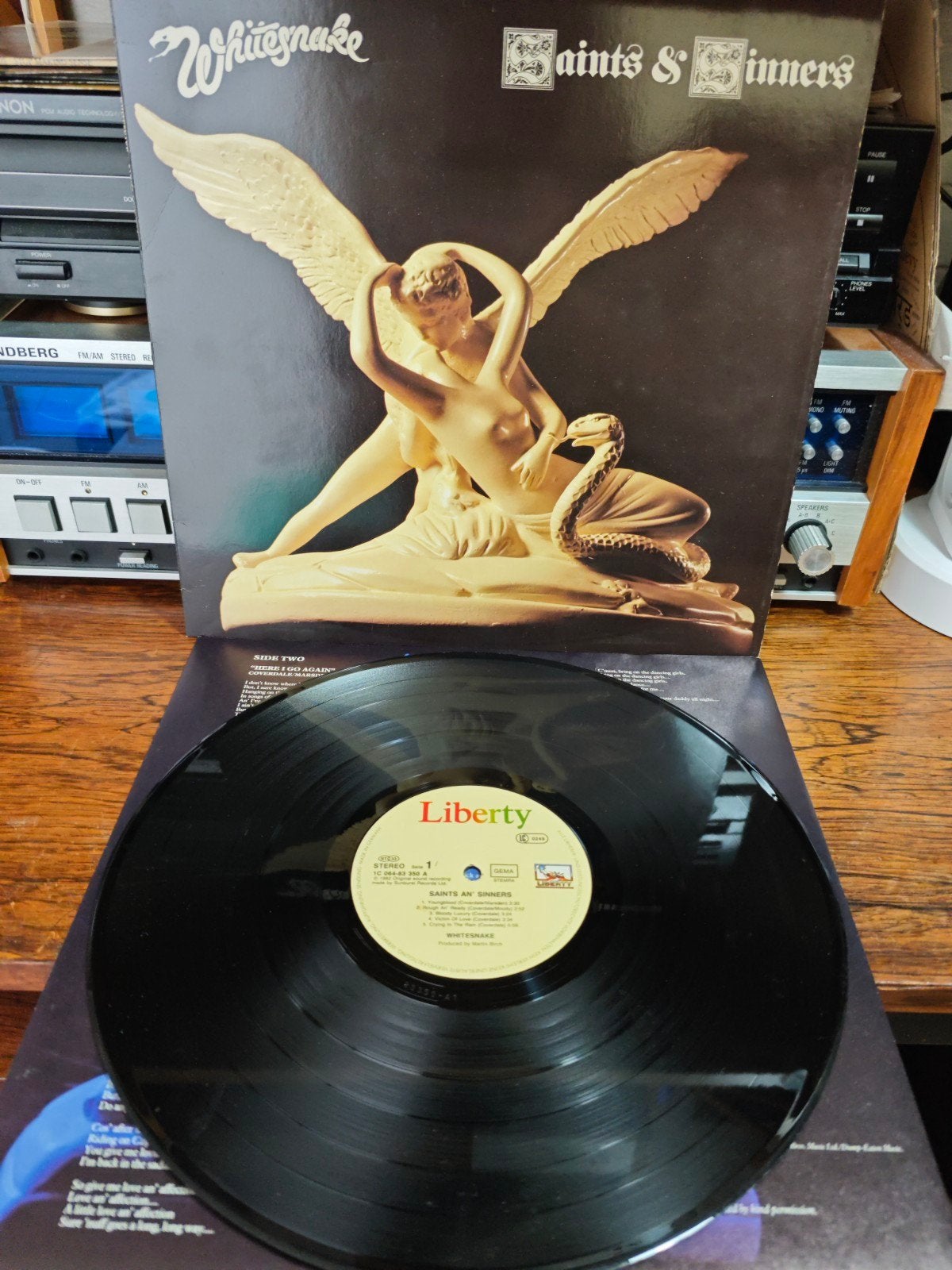 Whitesnake - Saints & Sinners LP (Liberty, 1982), LP, Gebruikt, Hard Rock, Ophalen of Verzenden