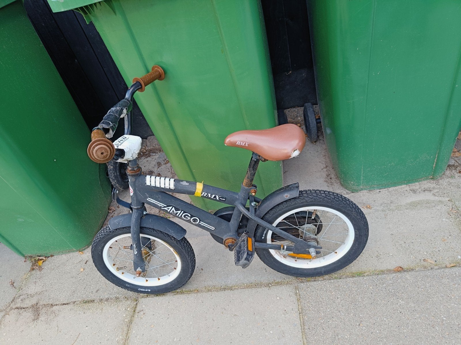 Amigo BMX kinderfiets 14 inch - Gebruikt, Terugtraprem, Gebruikt, Ophalen of Verzenden, Minder dan 16 inch