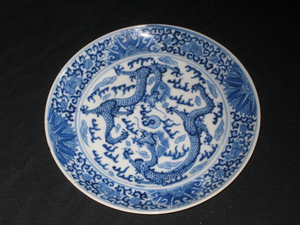 Chinees Antiek Bord 2 Dragons, Antiek en Kunst, Ophalen