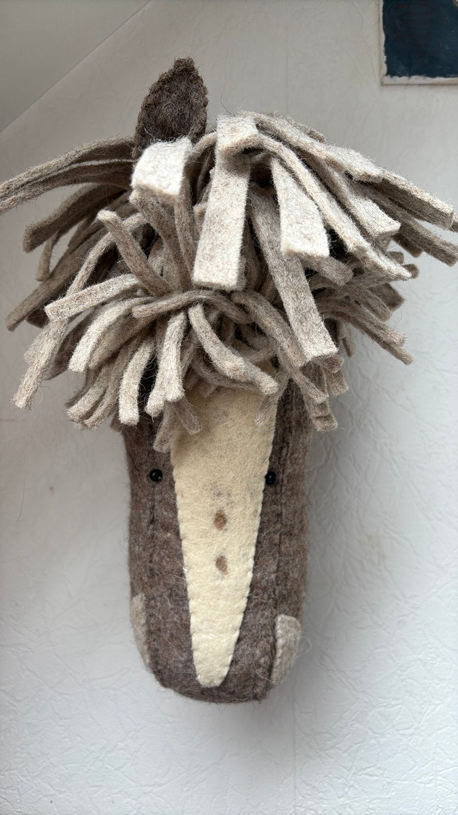Wanddecoratie Paardenhoofd, Ophalen of Verzenden, Zo goed als nieuw, Wanddecoratie
