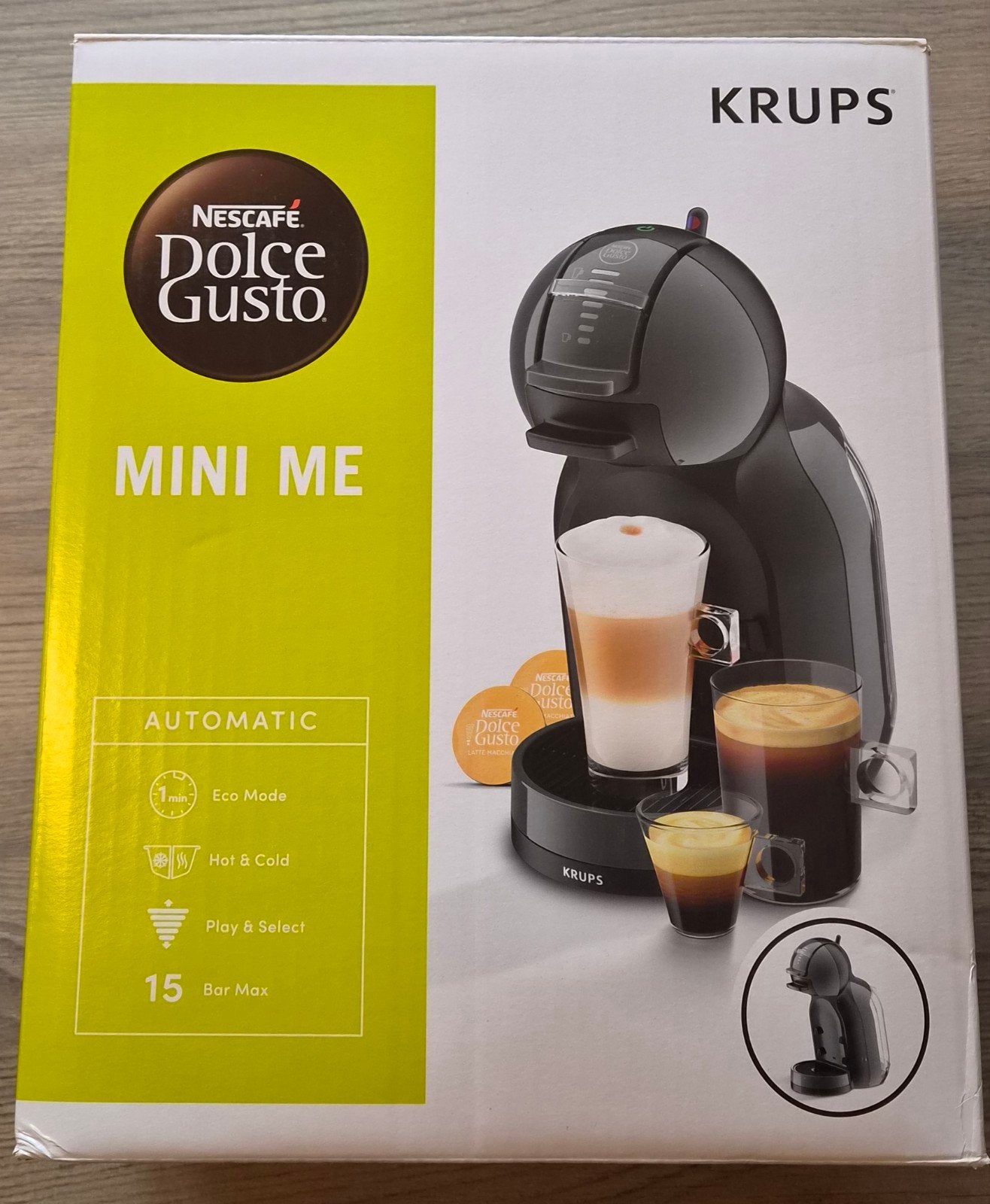 Nescafé Dolce Gusto Mini Me KP120 Koffiemachine campeo, Ophalen of Verzenden, Koffiepads en cups, Afneembaar waterreservoir, Koffiemachine