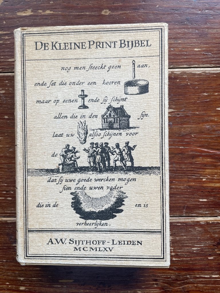 De Kleine Print Bijbel 1965 (herdruk boekje uit 1736), Ophalen of Verzenden, Gelezen, Christendom | Katholiek