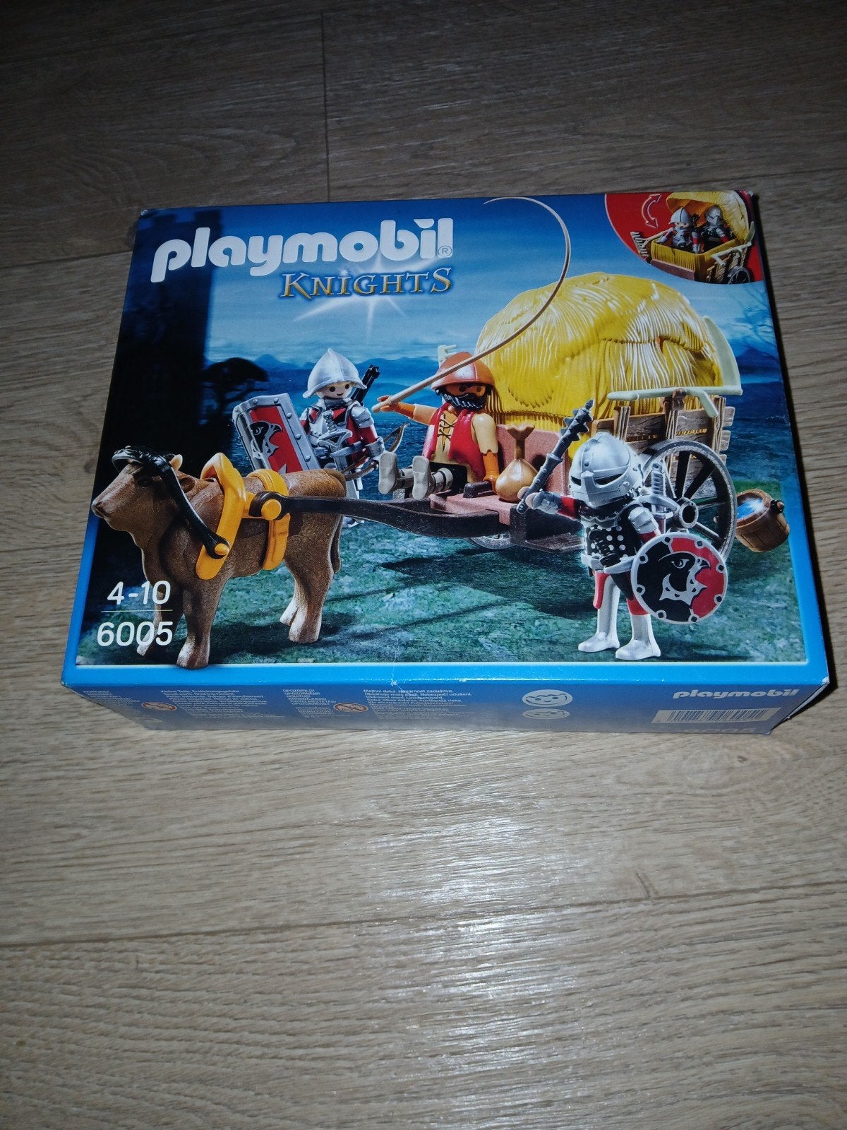 Playmobil Knights 6005 - Ossenkar met ridders, Complete set, Voertuig, Nieuw, Ophalen of Verzenden