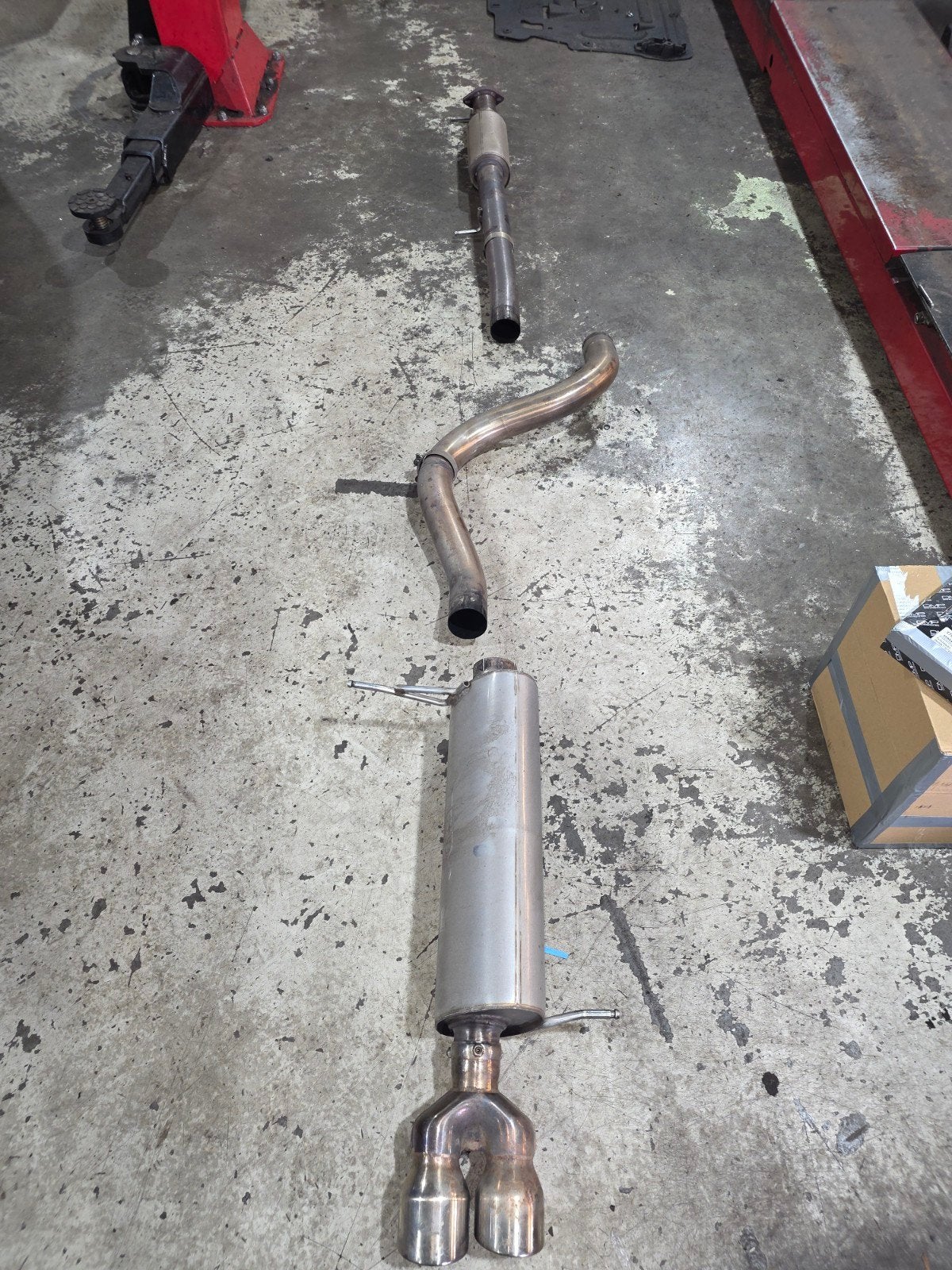 Ford fiesta mk7 st BullX uitlaatsysteem 3 inch, Ophalen, Gebruikt, Ford