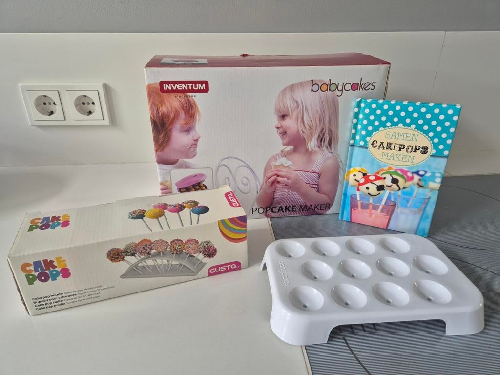 Inventum Popcake Maker met houder en voorbeeldboekje, Ophalen of Verzenden