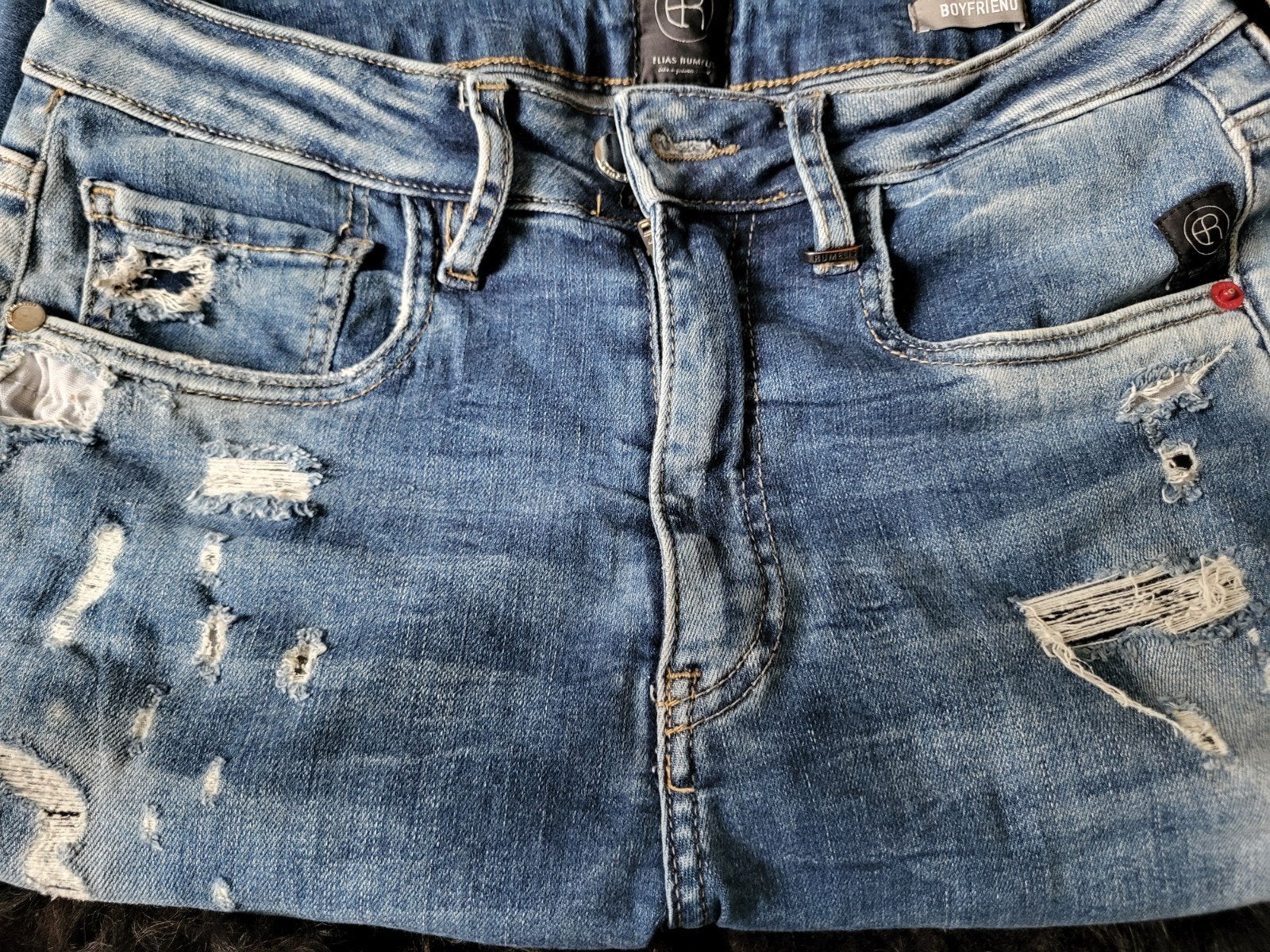 Elias Rumelis Leona Queen Boyfriend Jeans - Maat 25, Blauw, Overige jeansmaten, Ophalen of Verzenden, Elias Rumelis