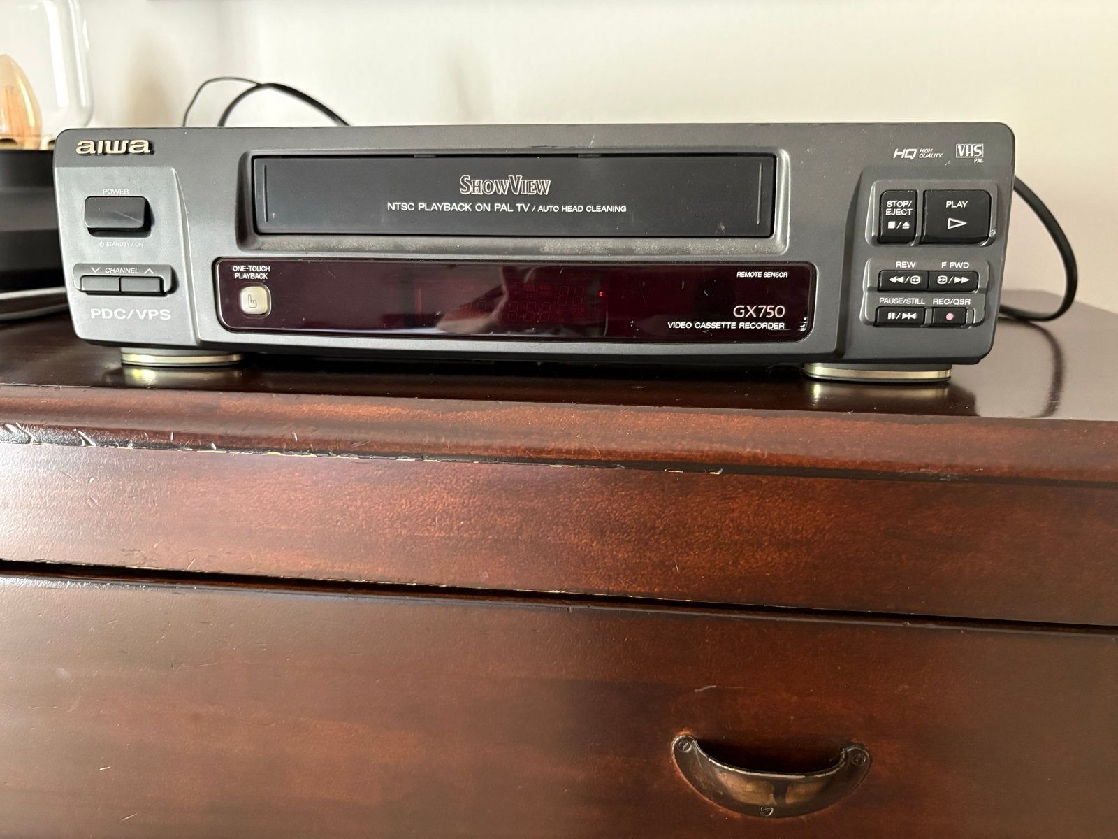 Aiwa GX750 VHS-speler/recorder - Gebruikt, Audio, Tv en Foto, Videospelers, Ophalen of Verzenden, Gebruikt, VHS-speler of -recorder