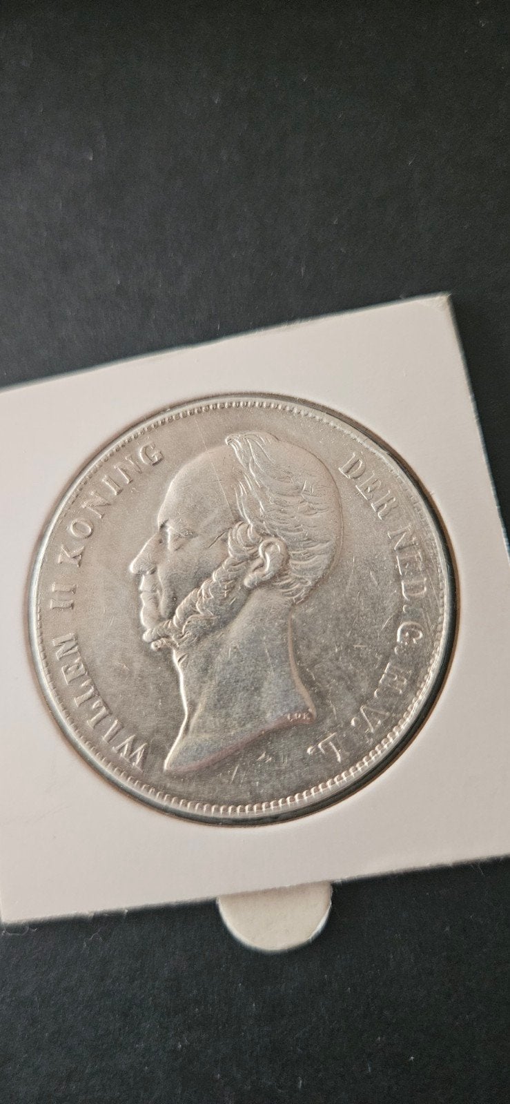 Zilveren rijksdaalder 1846 zwaard Willem ll mooie munt, Koning Willem III, Zilver, Ophalen of Verzenden, Losse munt