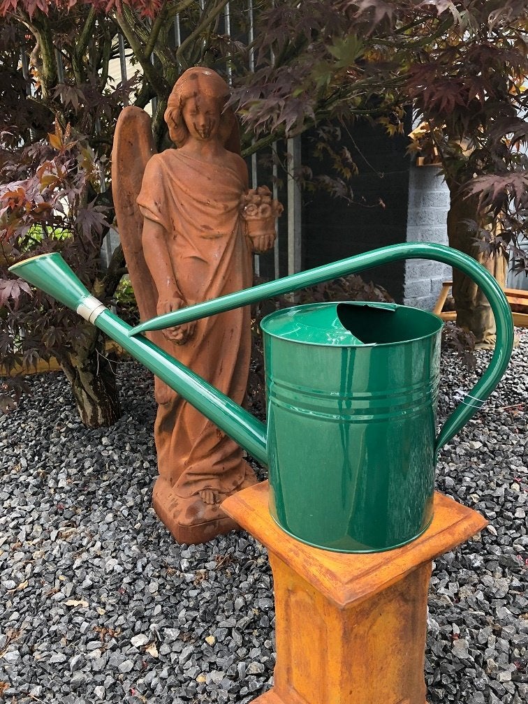 Tuin gieter klassiek metaal groen 7.5 liter, prachtig!, ., Ophalen of Verzenden, ., Metaal