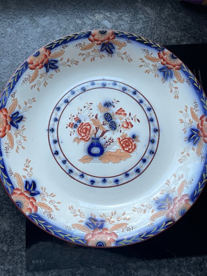 Antiek P. Regout & Co Maastricht 'Persian' schaal, Ophalen of Verzenden