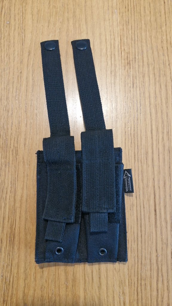 Airsoft Sidearm duo Magazijn Pouch Zwart, Ophalen of Verzenden, Gebruikt