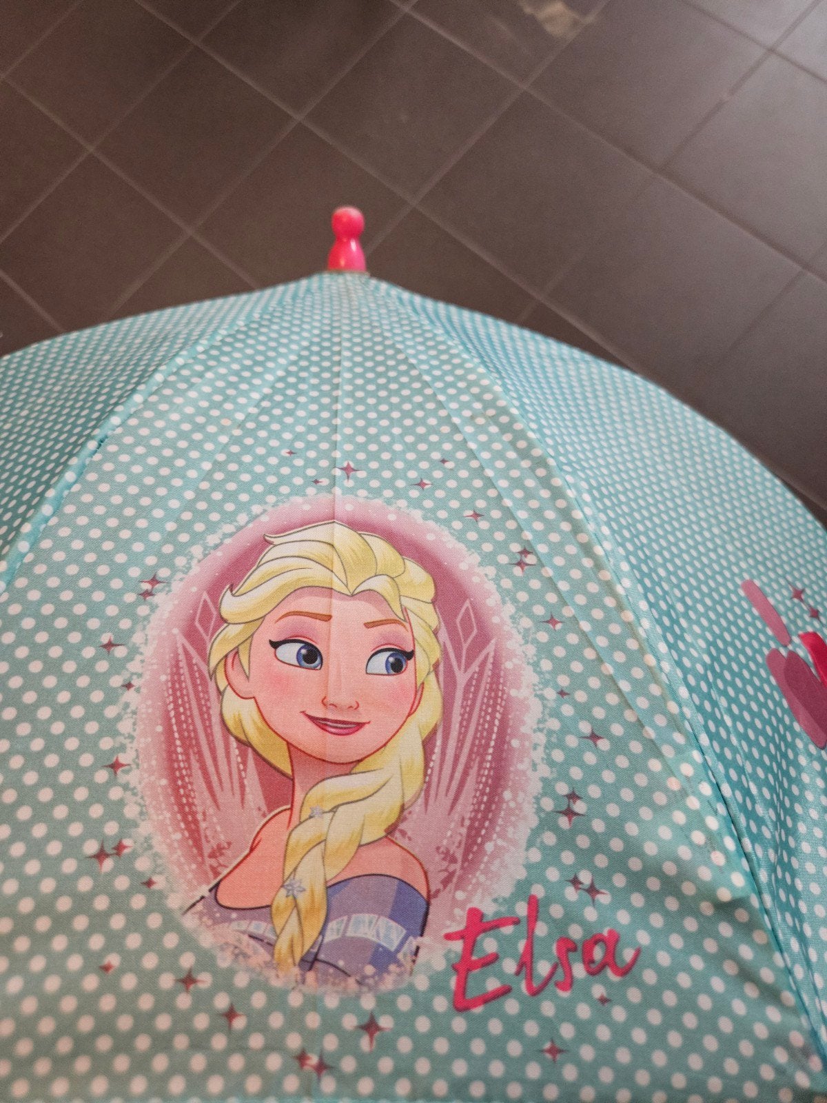 Frozen Elsa kinderparaplu - Zo goed als nieuw, Ophalen of Verzenden, Zo goed als nieuw, Blauw