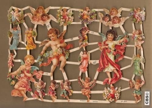 Baby - Kinder Engeltjes Poezieplaatjes 7228, Verzamelen, Poesieplaatjes, Ophalen of Verzenden
