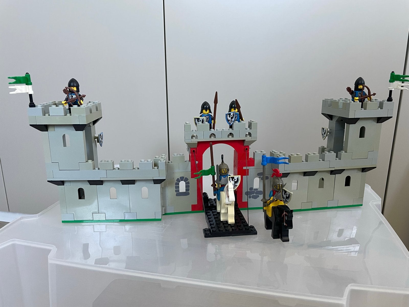 Vintage LEGO 6073 Kasteel met Ridders en Paarden, Ophalen of Verzenden, Gebruikt, Overige merken
