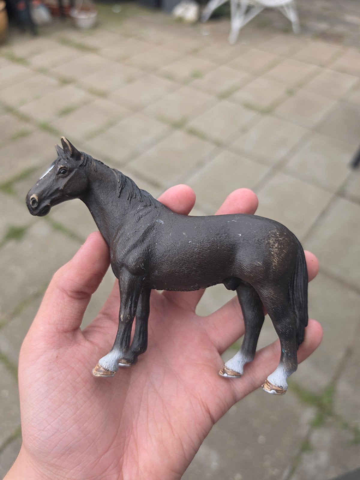 Schleich Marbach Hengst, Ophalen of Verzenden, Gebruikt, Paard, Beeldje of Figuurtje