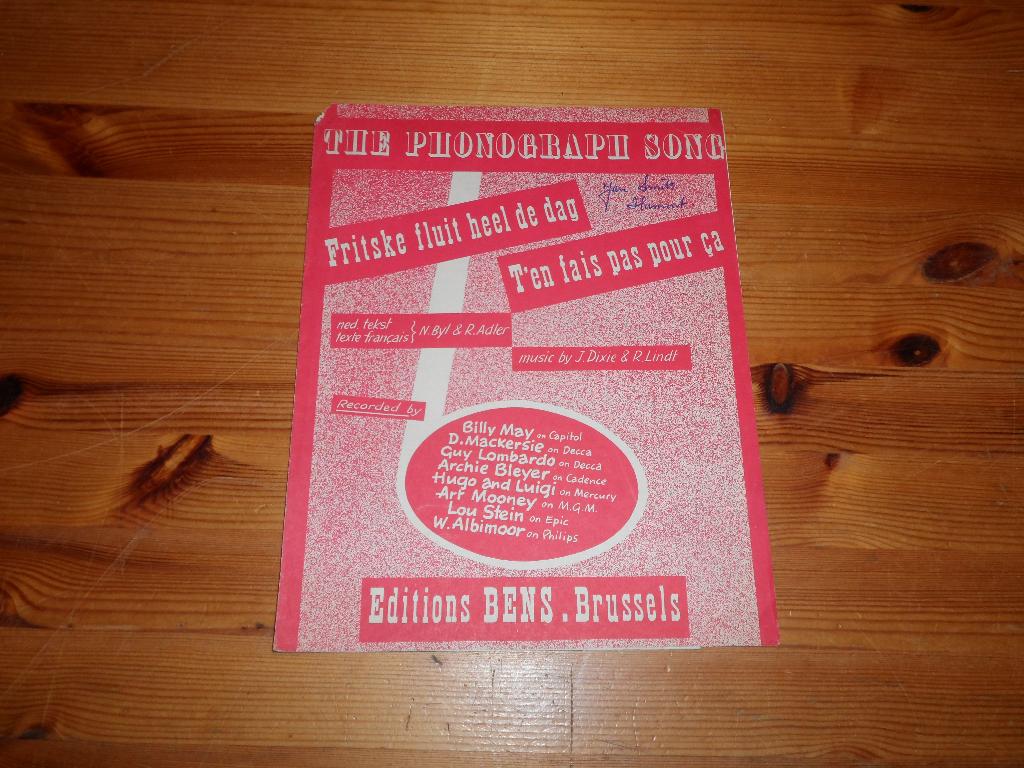 The phonograph song - dixie / lindt, Gebruikt, Gitaar, Ophalen of Verzenden, Artiest of Componist