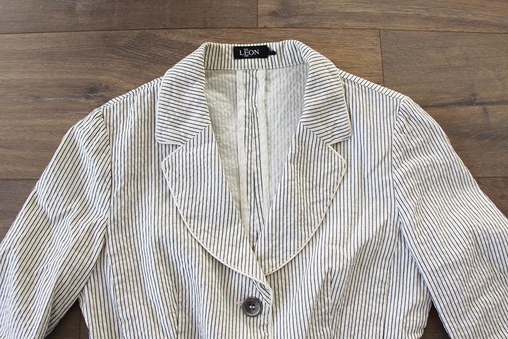Super Leuk Leon Jasje (Maat 36) - 67 € 60,-, Beige, Leon, Ophalen of Verzenden, Zo goed als nieuw
