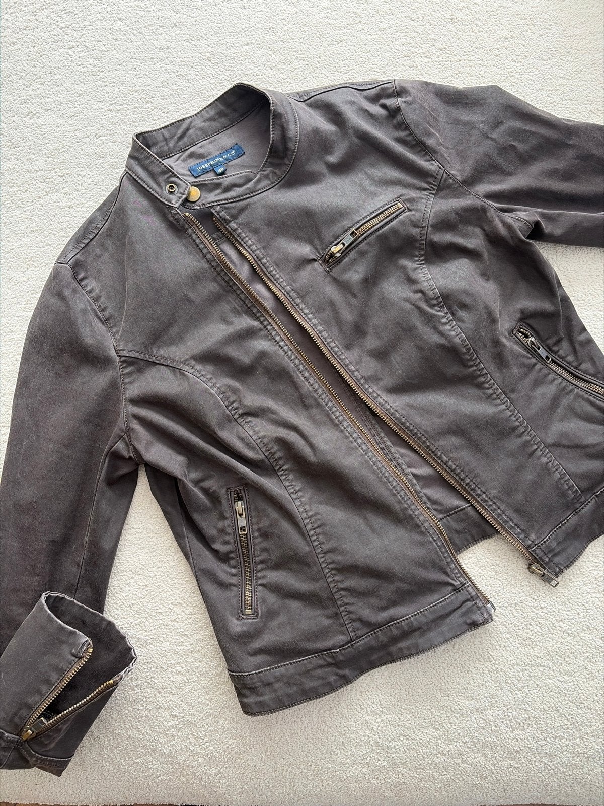 Josephine & Co. bikerjack - Maat 40 wax bruin, Kleding | Dames, Verzenden, Gedragen, Maat 38/40 (M), Bruin