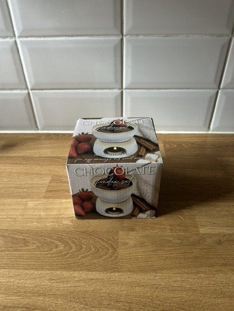 i6-NIEUW chocolade fondue set, Ophalen of Verzenden, Nieuw, Waxinelicht, Fondueset