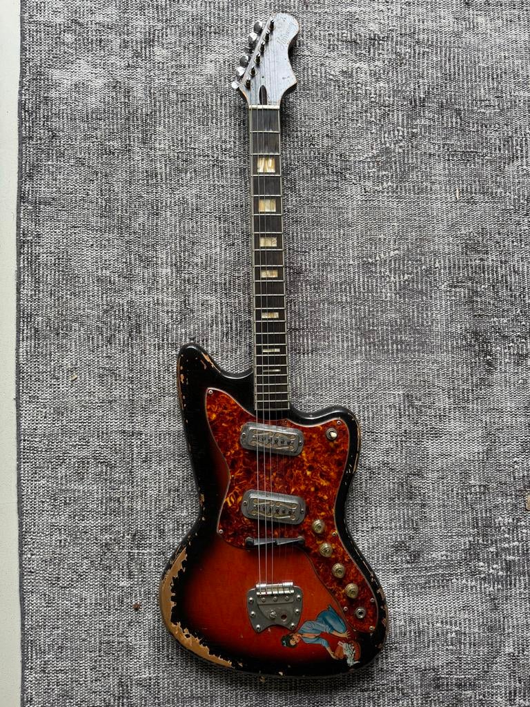 Harmony H-19 Silhouette uit 1964, Muziek en Instrumenten, Snaarinstrumenten | Gitaren | Elektrisch, Ophalen of Verzenden, Gebruikt