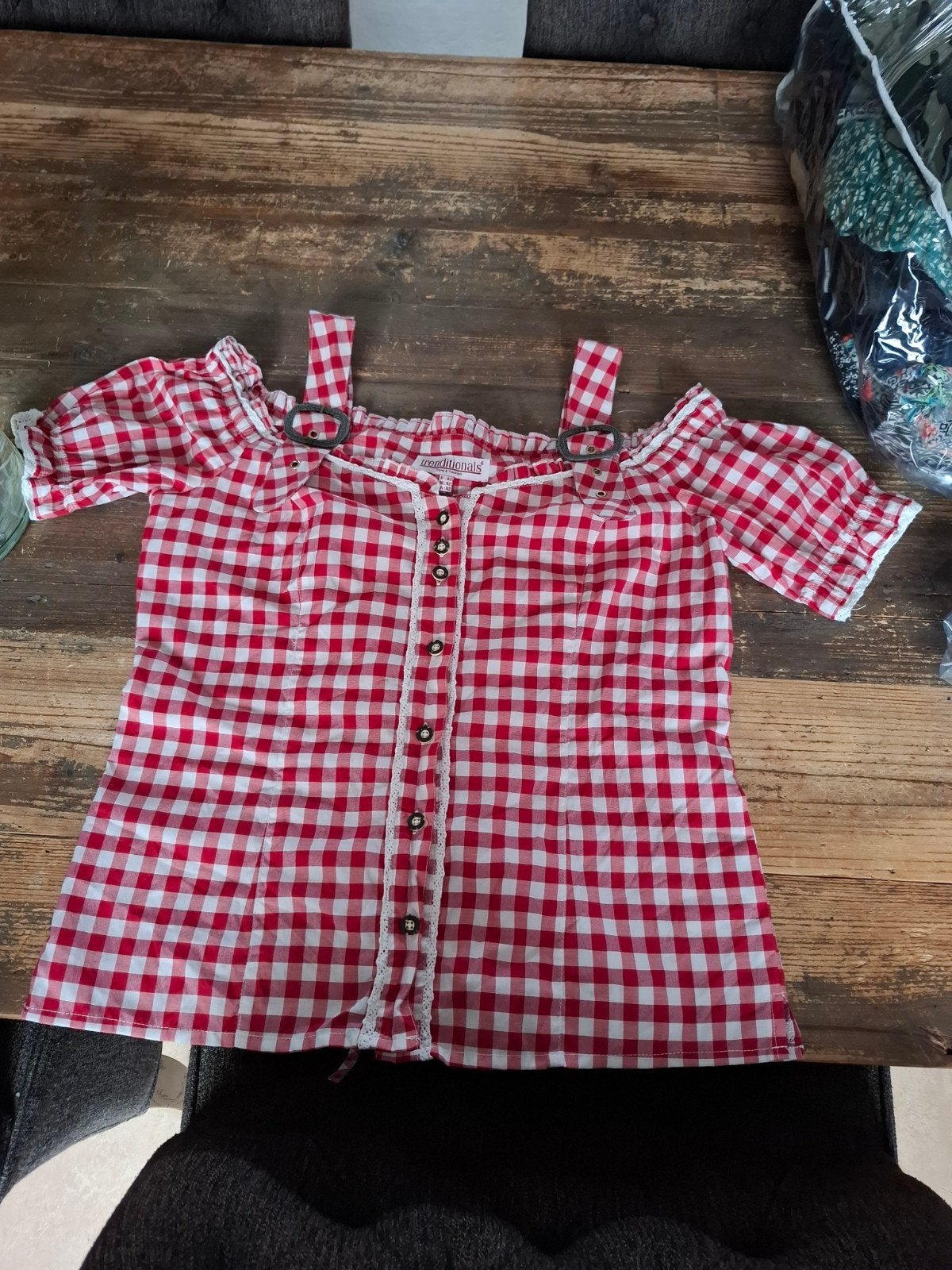 blouse dirndl oktoberfest wiesenfest maat 42, Kleding | Dames, Carnavalskleding en Feestkleding, Maat 42/44 (L), Ophalen of Verzenden