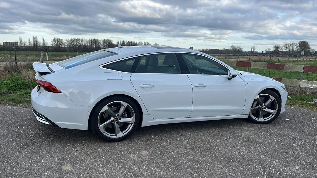 Audi A7 Spor.50TFSIe quat.S line 300 PK Pano/ 360 Cam., Auto's, Plug-in hybride, Te koop, 750 kg, Hatchback