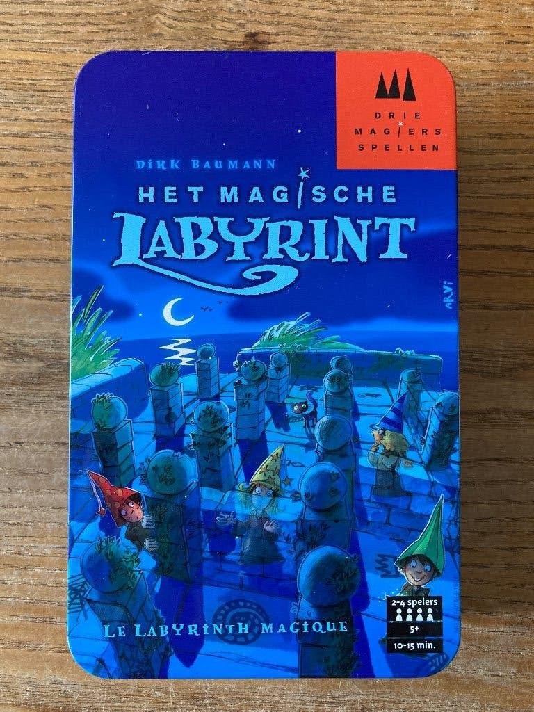Drie Magiërs Spellen - Het magische Labyrint (2-4spls, 5+jr), Een of twee spelers, Ophalen of Verzenden, Zo goed als nieuw, Drie Magiërs Spellen