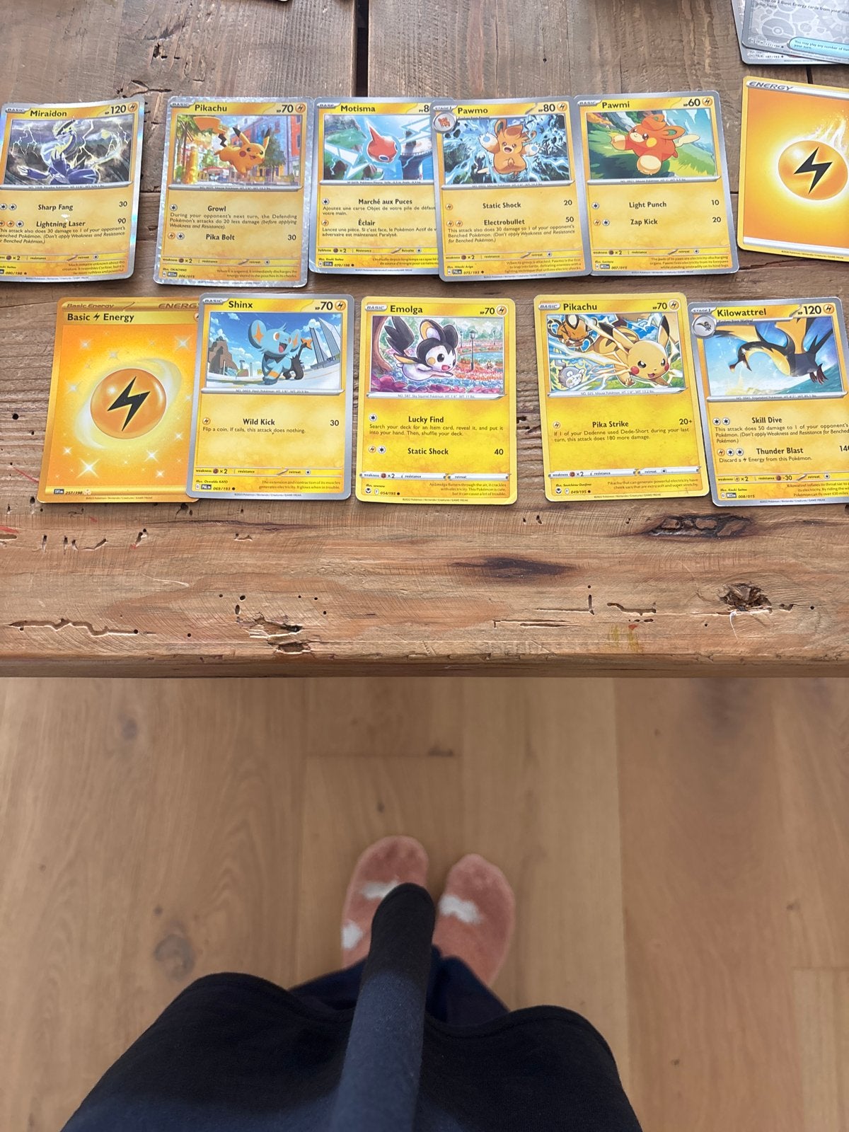 Pokémon set van 11 kaarten, Ophalen of Verzenden, Gebruikt, Meerdere kaarten