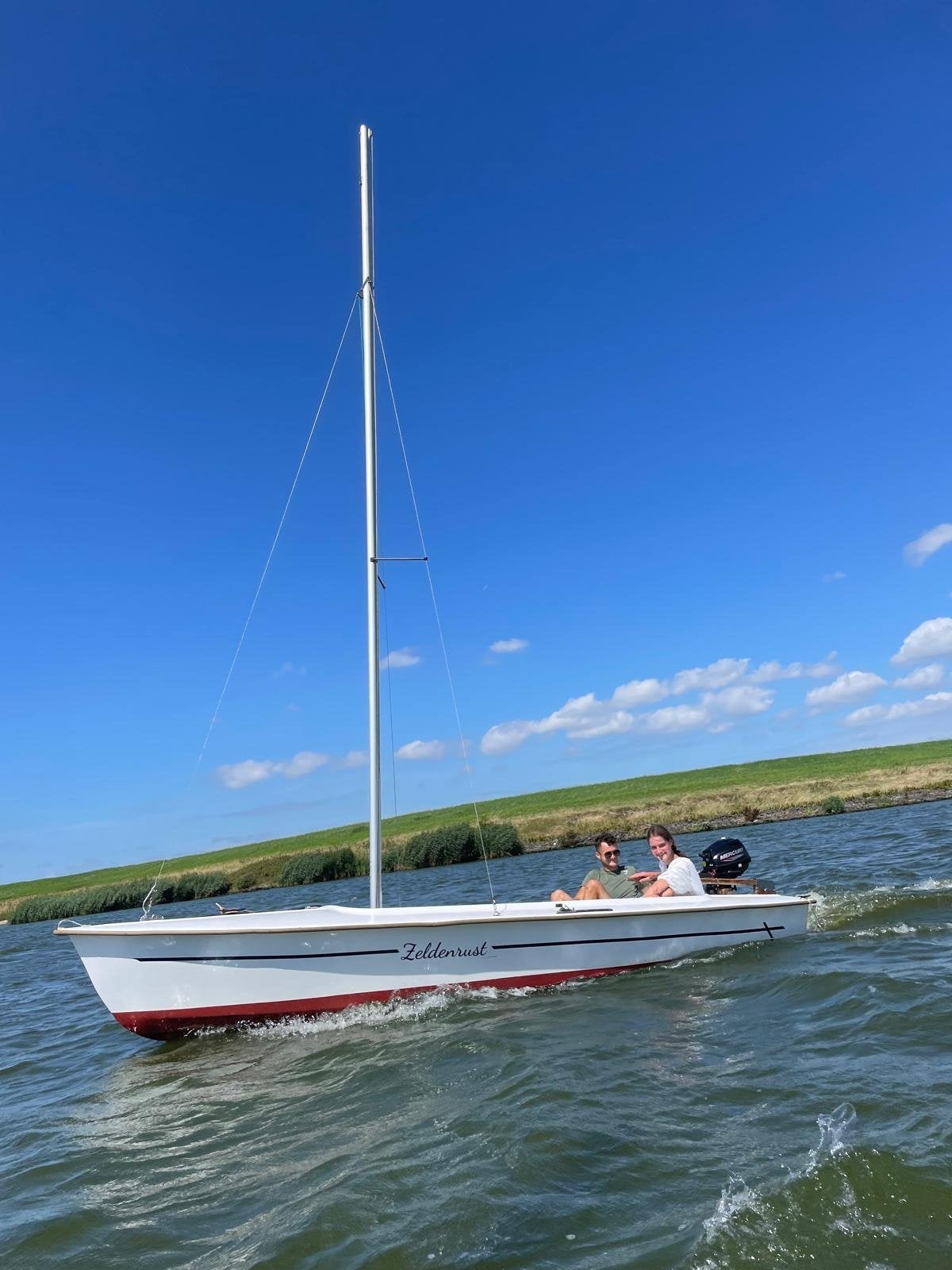 flying arrow zeilboot met trailer en toebehoren, Ophalen, Gebruikt