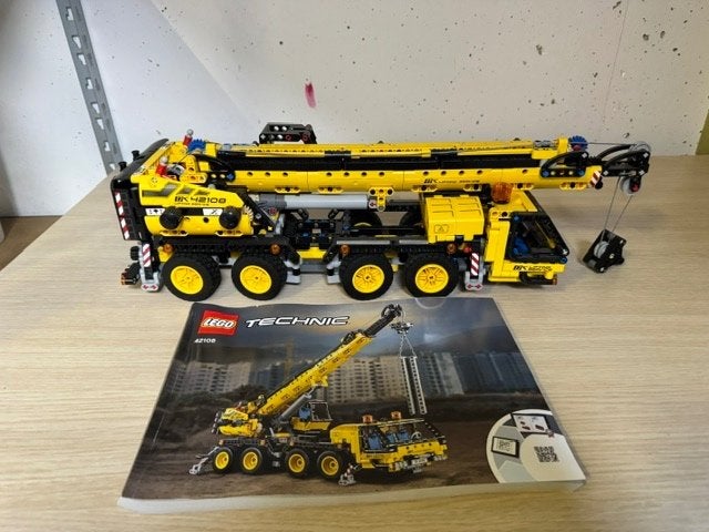 Lego Technic Kraan, Gebruikt, Lego, Inclusief instructies, Ophalen of Verzenden