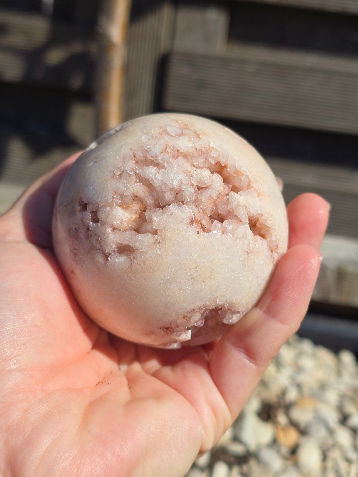 Roze Amethist bol, Ophalen of Verzenden, Mineraal