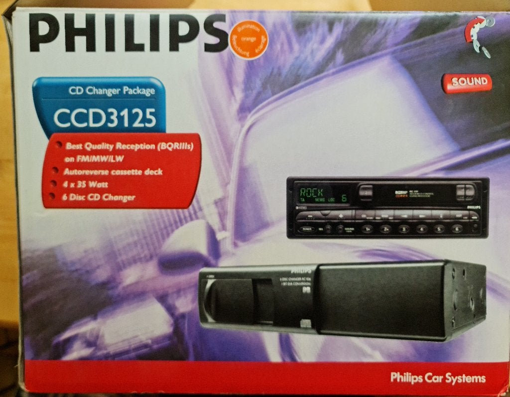 Philips autoradio met 6x cd-wisselaar, Ophalen, Gebruikt
