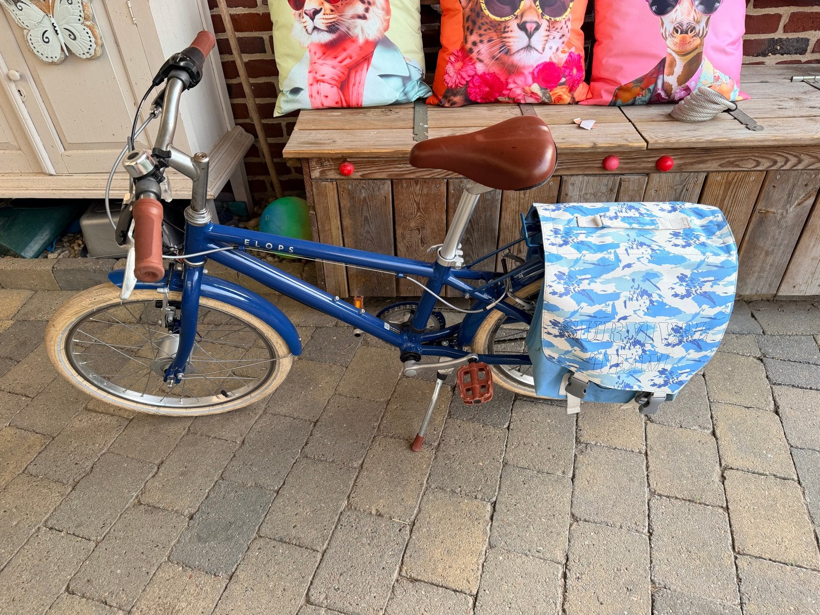 Stadsfiets voor kinderen Hoprider 900 6-9 jaar - BTWIN, Ophalen, Gebruikt, Velgrem, Handrem