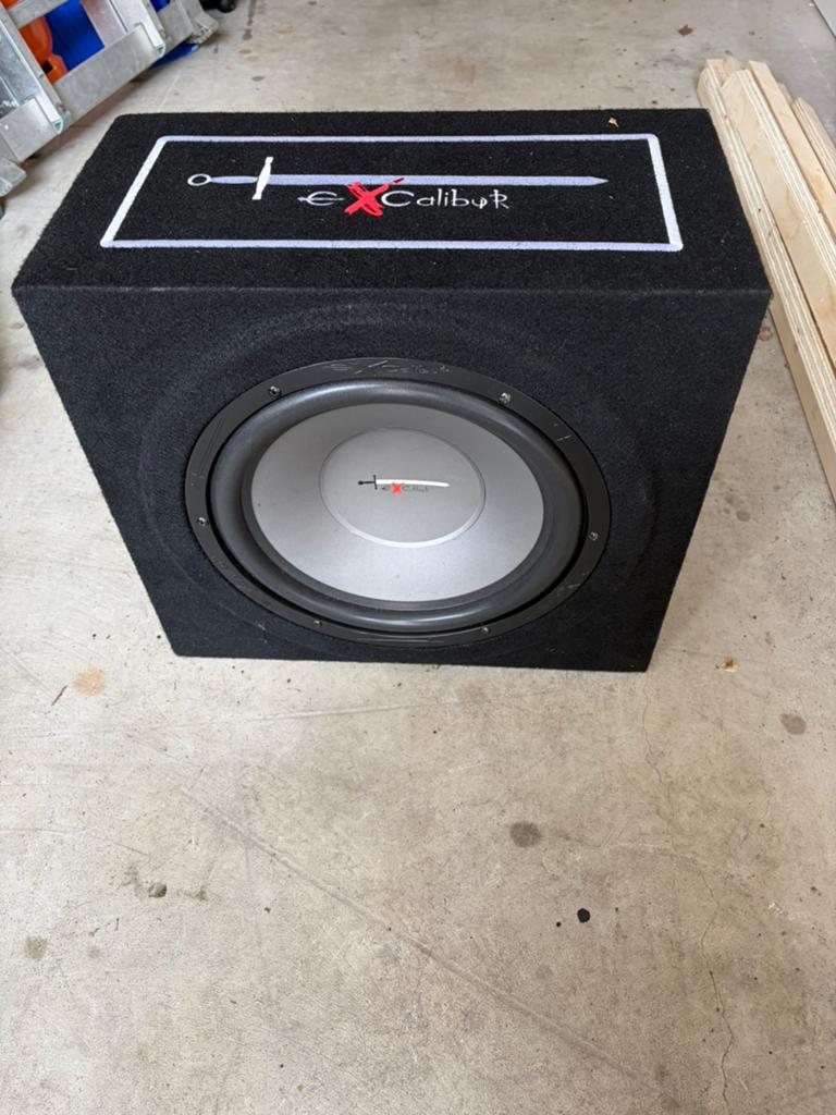 EXCALIBUR X3 Actieve subwoofer (zonder kabels), Auto diversen, Autospeakers, Ophalen, Zo goed als nieuw