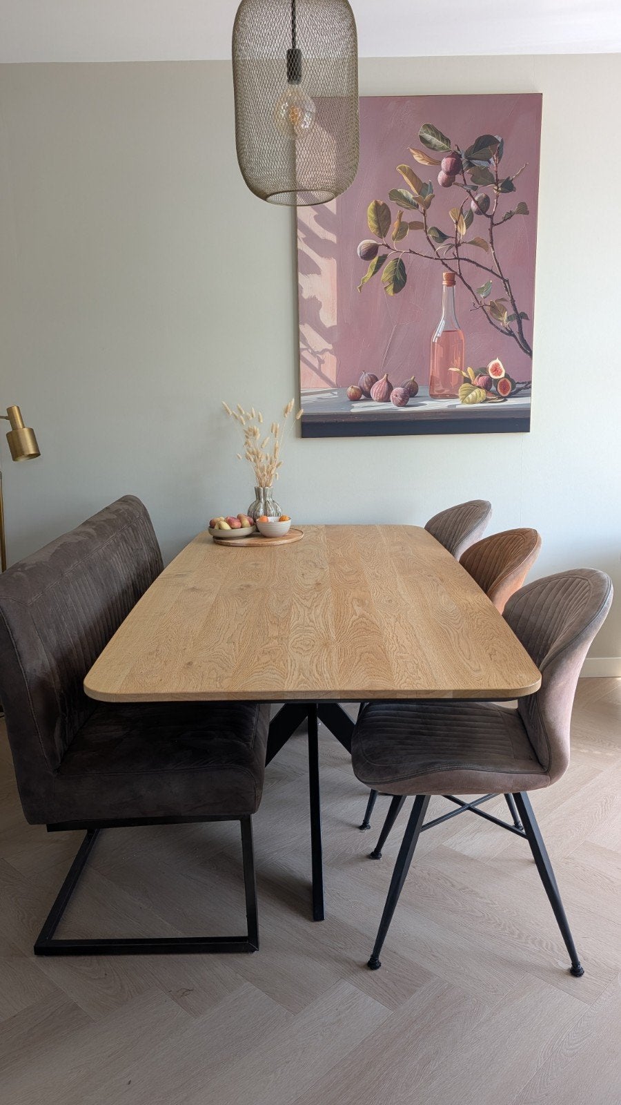 Eettafel Holendrecht Naturel - 200x100 cm houten eet tafel, Huis en Inrichting, Tafels | Eettafels, Ophalen, Rechthoekig, 200 cm of meer