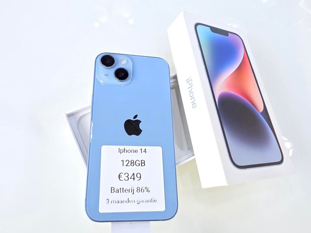 Iphone 14 128GB, 128 GB, 86 %, 8223AC, Ophalen of Verzenden