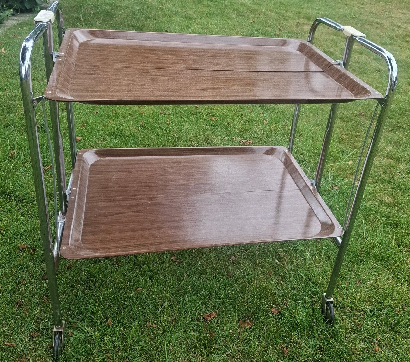 Vintage opvouwbare serveerwagen jaren 60/70, Ophalen