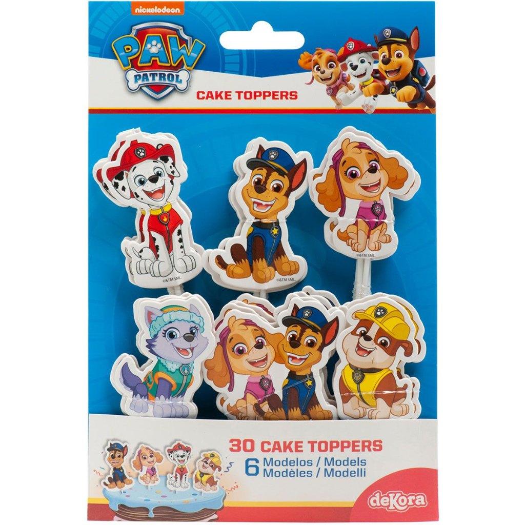 Dekora Paw Patrol Cake Toppers pk/30 skye chase rocky, Ophalen of Verzenden, Nieuw, Bakvorm
