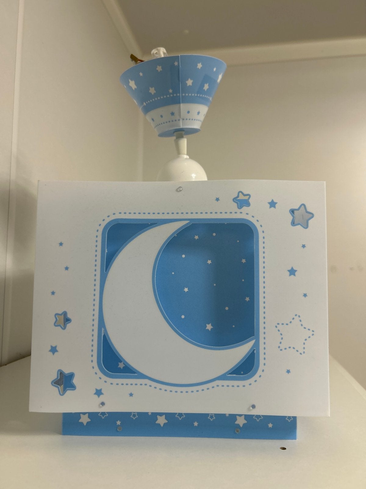 Glow in the dark lamp - Sterren en Maan, Blauw, Overige merken, Kunststof, Ophalen of Verzenden