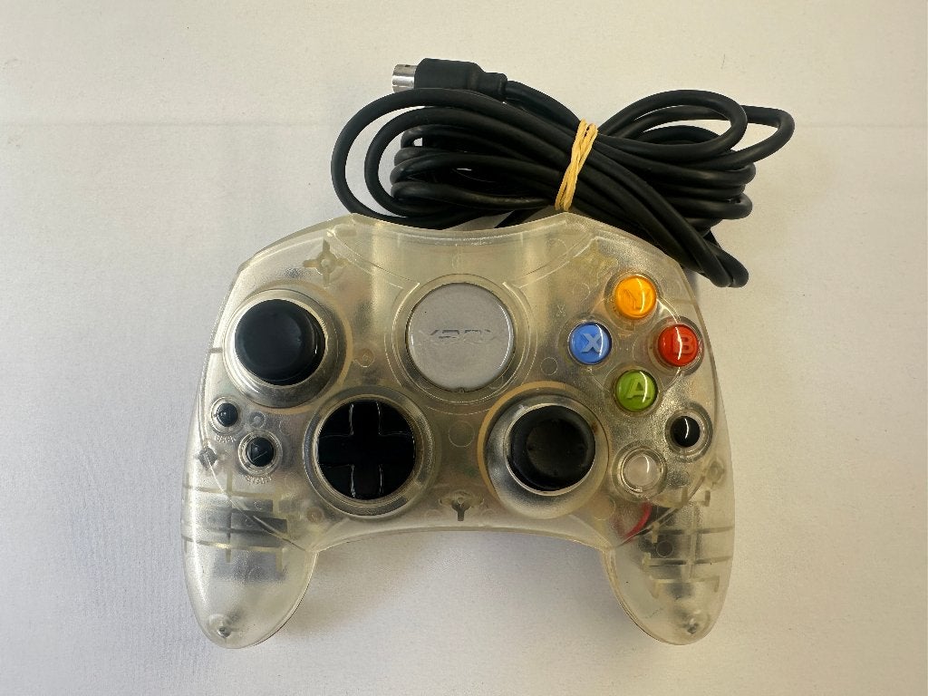 Xbox Original Transparant controller DEFECT - Clear White, Spelcomputers en Games, Spelcomputers | Xbox | Accessoires, Niet werkend