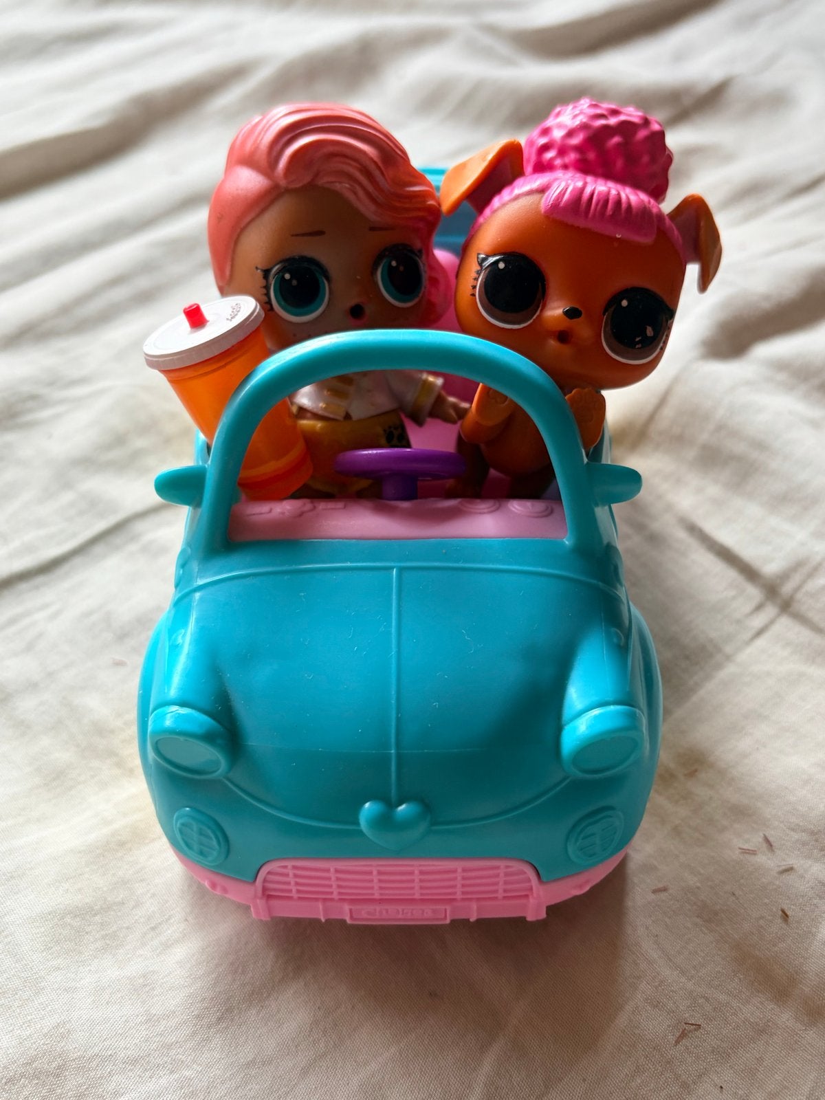 LOL Surprise OMG auto met pop, baby en dier, Ophalen of Verzenden, Gebruikt, Overige typen