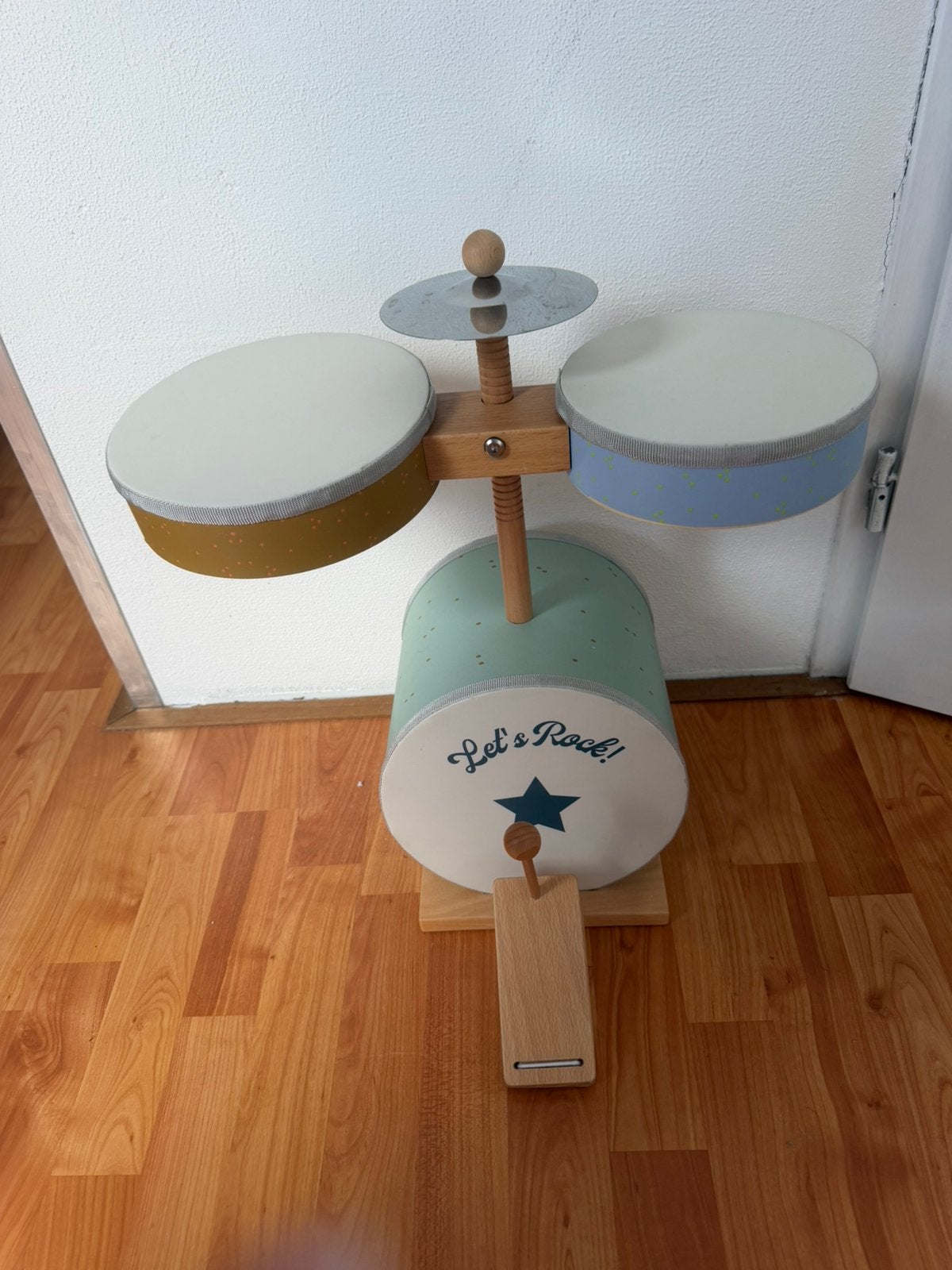 HOUTEN SPEELGOEDDRUMSTEL KIDS, Kinderen en Baby's, Speelgoed | Houten speelgoed, Ophalen, Zo goed als nieuw