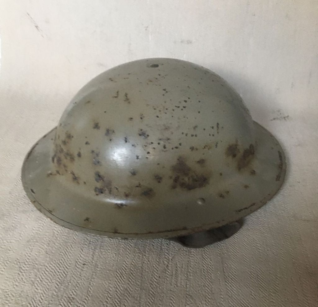 Belgische helm 1949 - naar Brits wo2 model "Brodie", Ophalen of Verzenden, Landmacht, Engeland, Helm of Baret