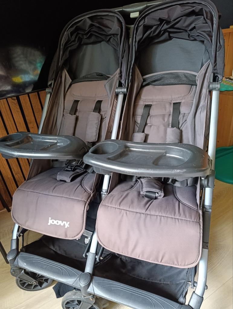 Joovy Kooper X2 Duowagen - Compact en Comfortabel, Gebruikt, Duowagen, Ophalen, Kinderwagen