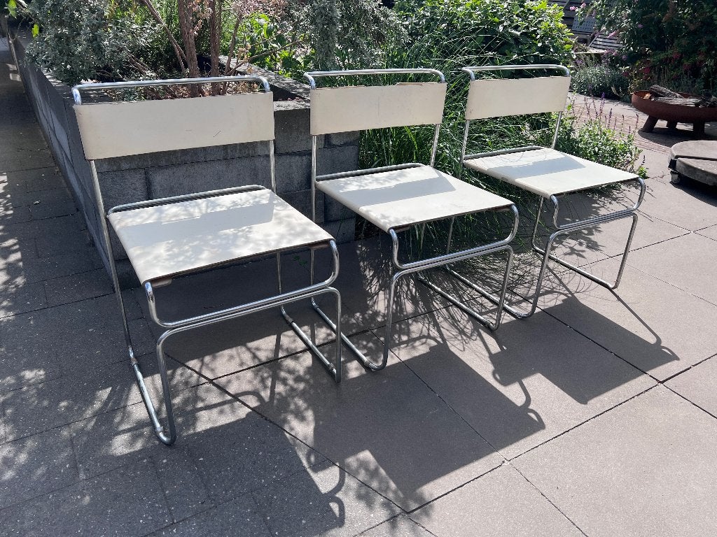 Libellula design stoelen Giovanni Carini - Planula, Huis en Inrichting, Stoelen, Ophalen, Gebruikt, Drie, Wit