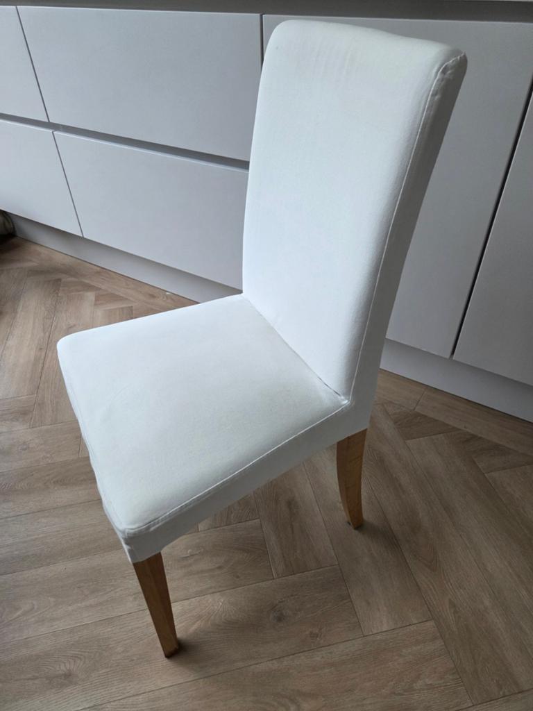 Hendriksdal stoel wit ikea 7x, Huis en Inrichting, Stoelen, Ophalen, Gebruikt, Wit, Vijf, Zes of meer stoelen