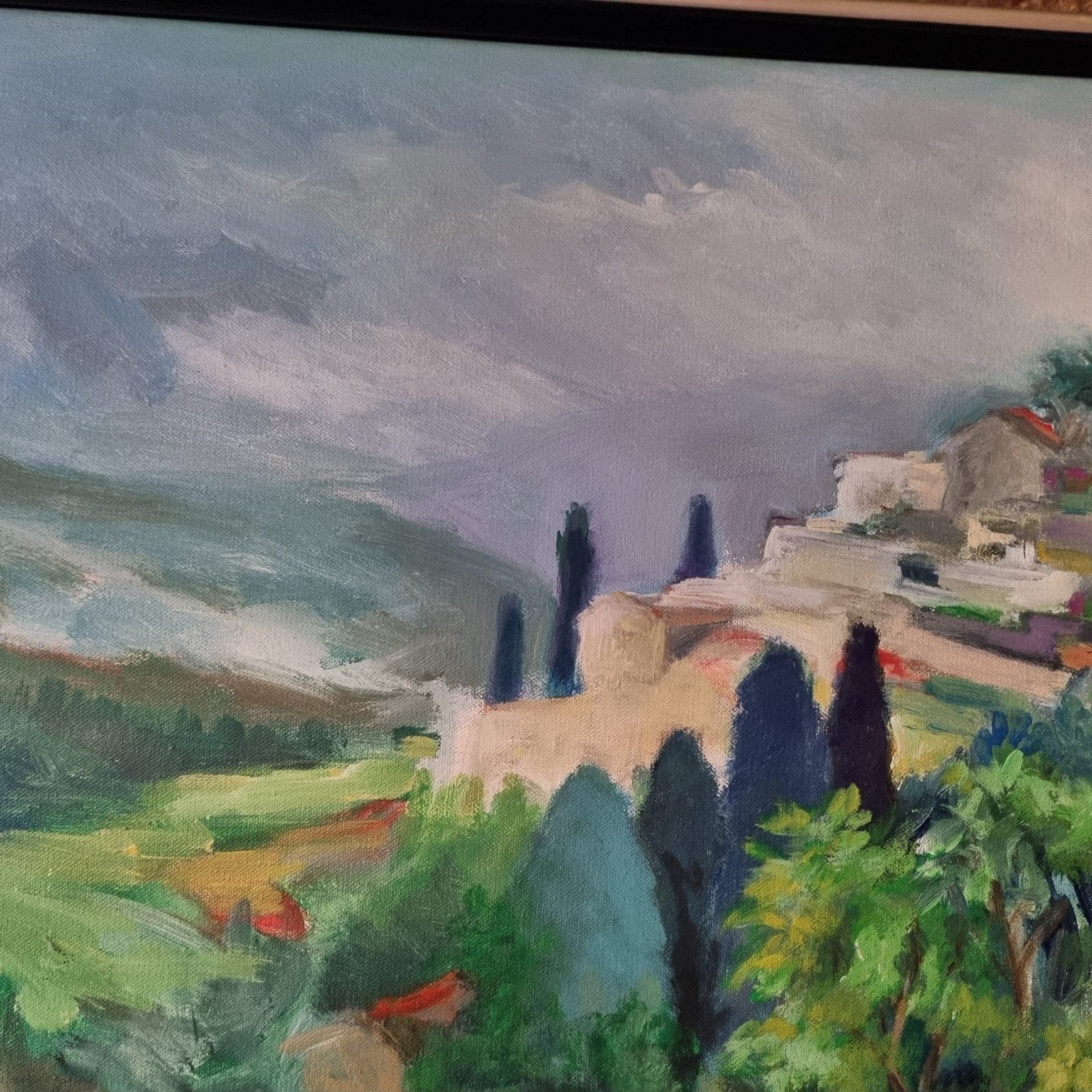 Olieverf Schilderij "Pre du Lac" van Kees Vlietman, Ophalen, Landschap