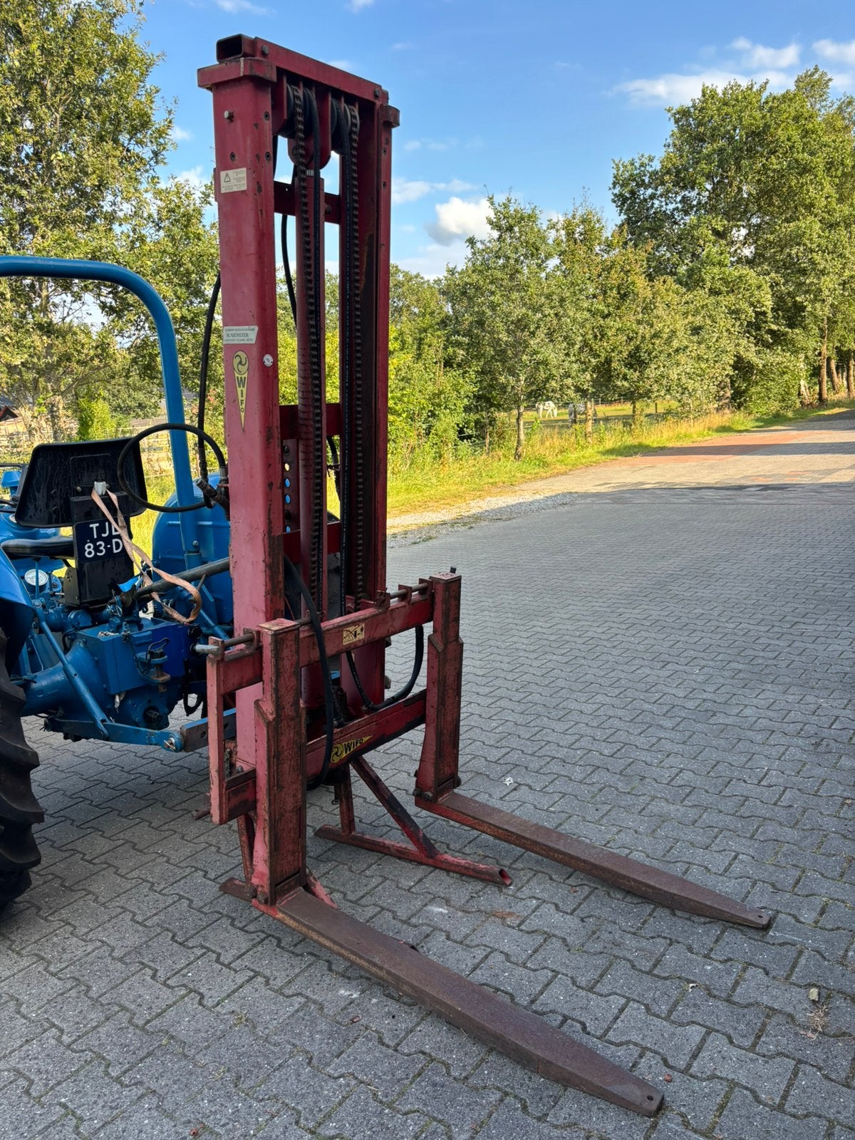 Sterke WIFO Hefmast 2000kg Grondbak transportbak kantelbaar, Zakelijke goederen, Ophalen, Overige, Transport