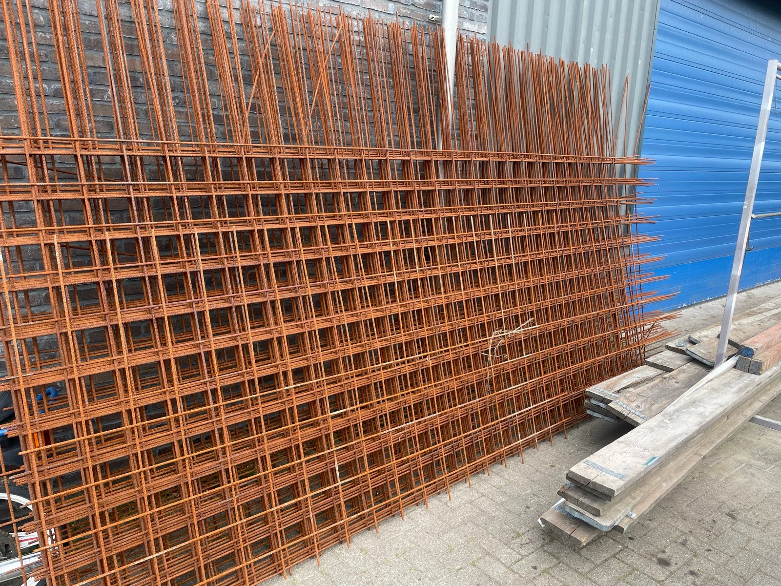 bouwstaalmatten betonmat beton ijzer 12,5 stuks, Doe-het-zelf en Verbouw, Metalen, Ophalen, Nieuw, IJzer