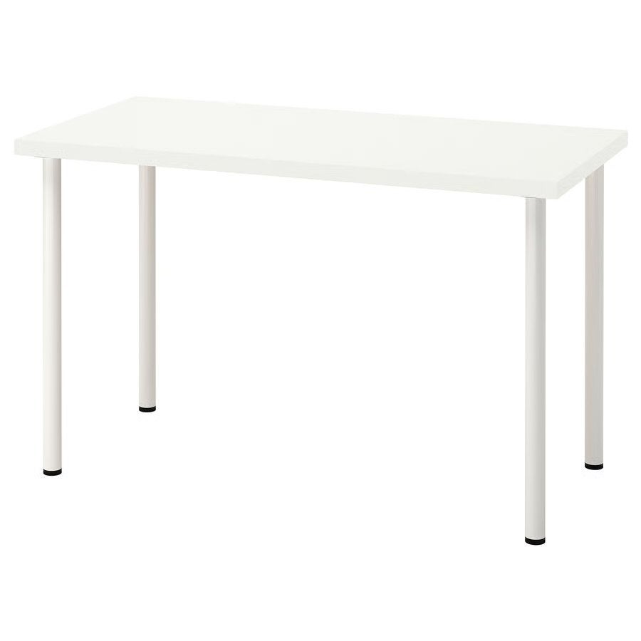 IKEA LINNMON / ADILS Bureau Wit 120x60 cm, Huis en Inrichting, Ophalen, Gebruikt, IKEA, Wit